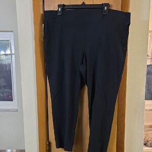 J. Jill Pure Jill XL Pull-on Navy Crop Slim Leg High-Waisted Pants